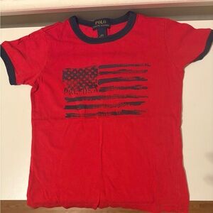 Polo by Ralph Lauren Kids Red and Navy Flag Tee